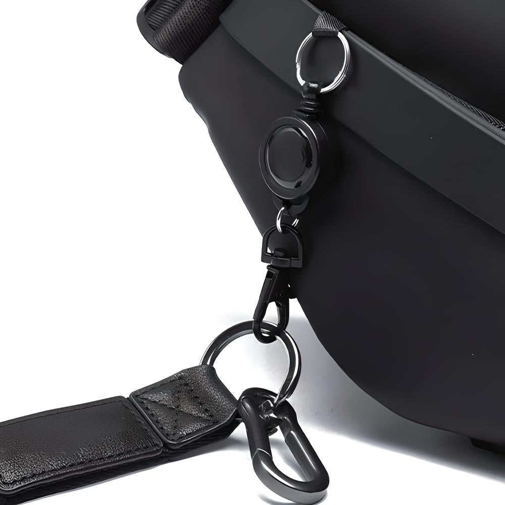 Diebstahlsichere Schultertasche aus Obsidian