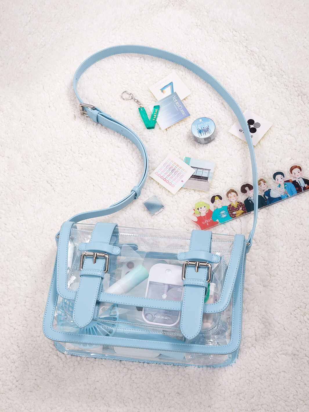 Jane's Transparente Messenger Bag - Stadiongeprüft
