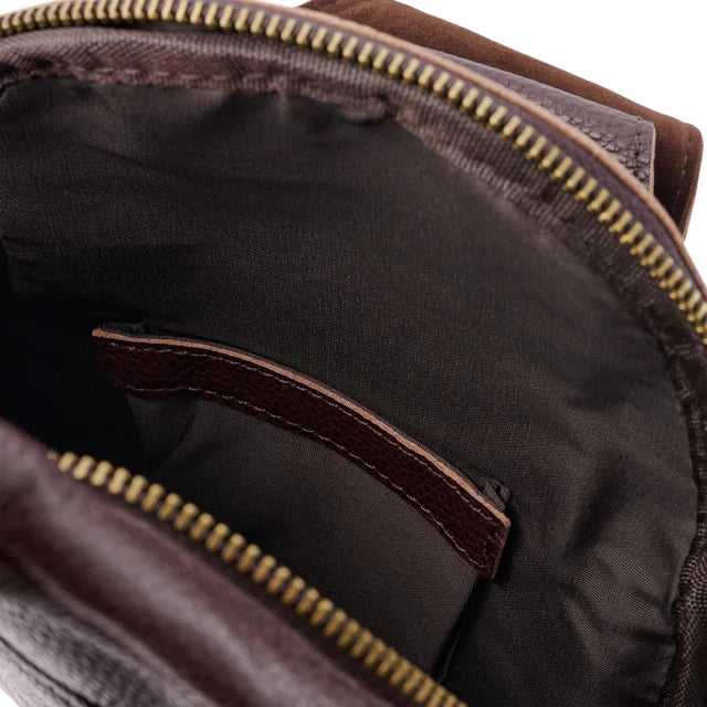 Compact Leather Crossbody Bag