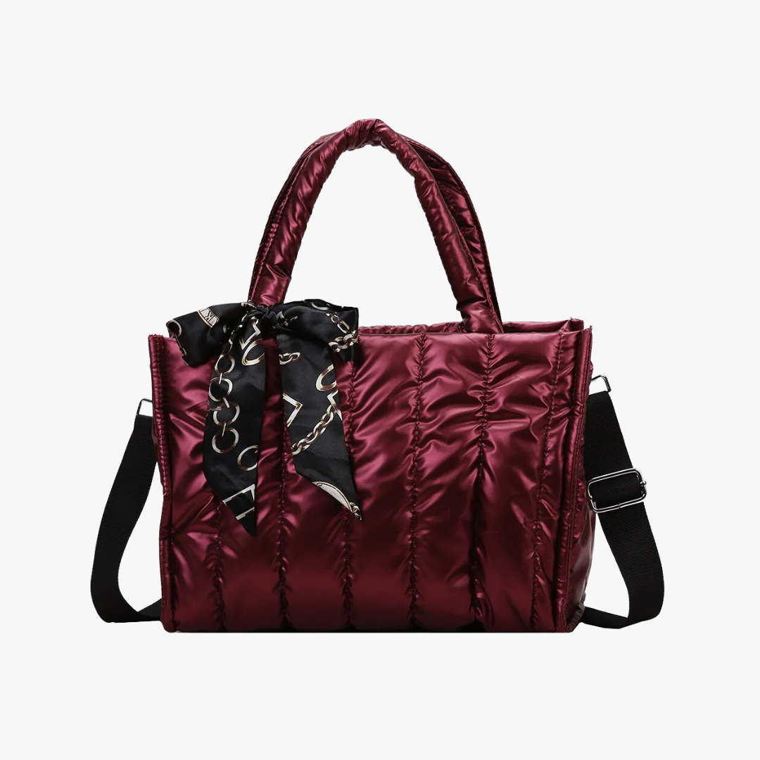 Midi-Tragetasche aus Satin