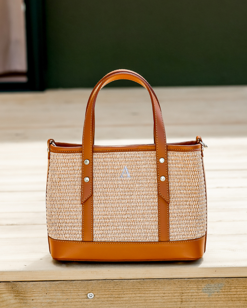Quadratische Mini-Bouler-Tasche „Carmina“