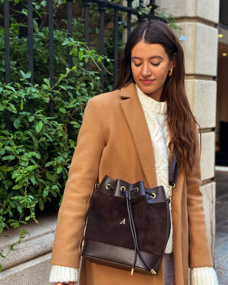 Taupefarbene Charlotte-Tasche