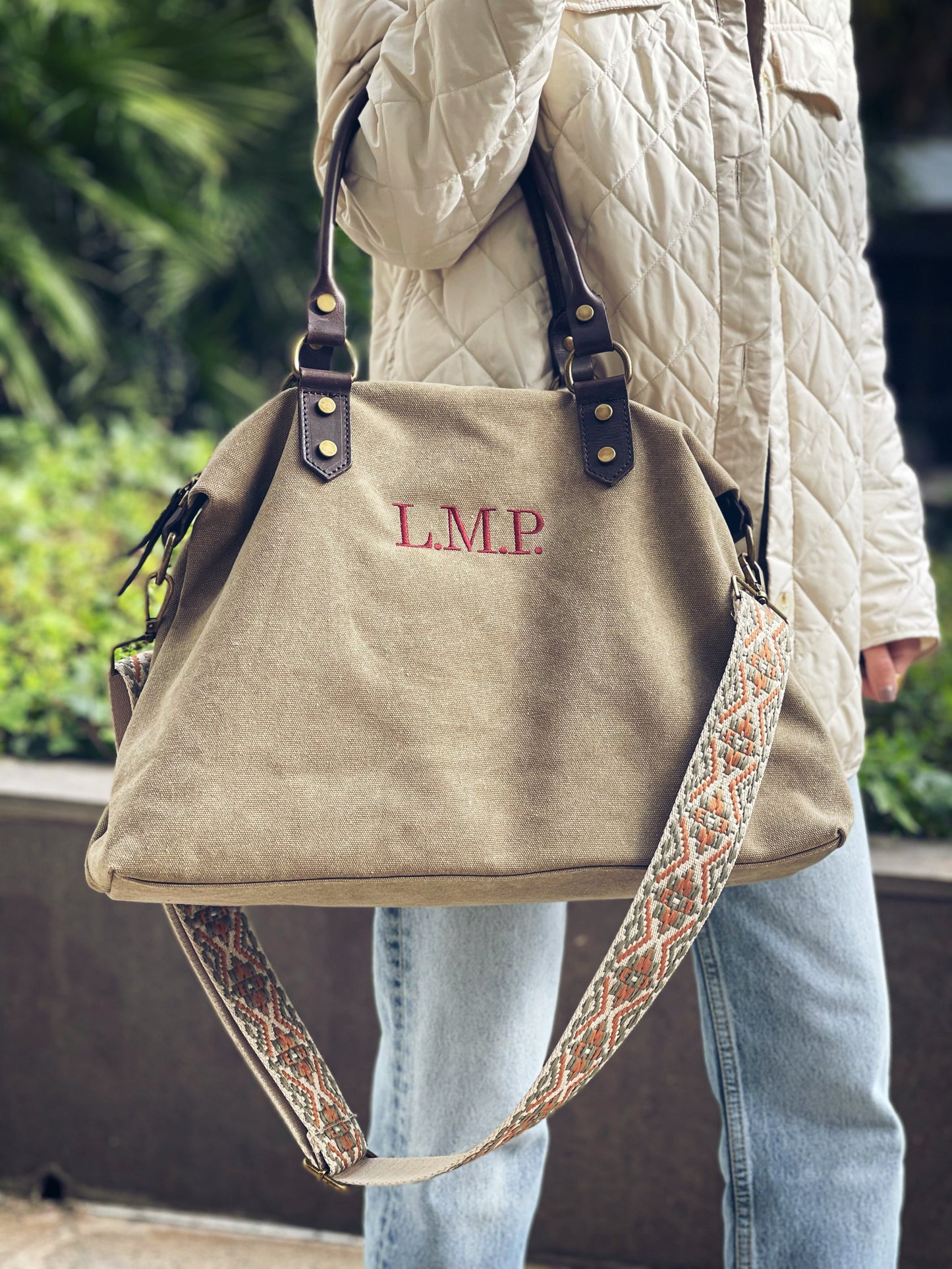 Taupefarbene Federica-Tasche