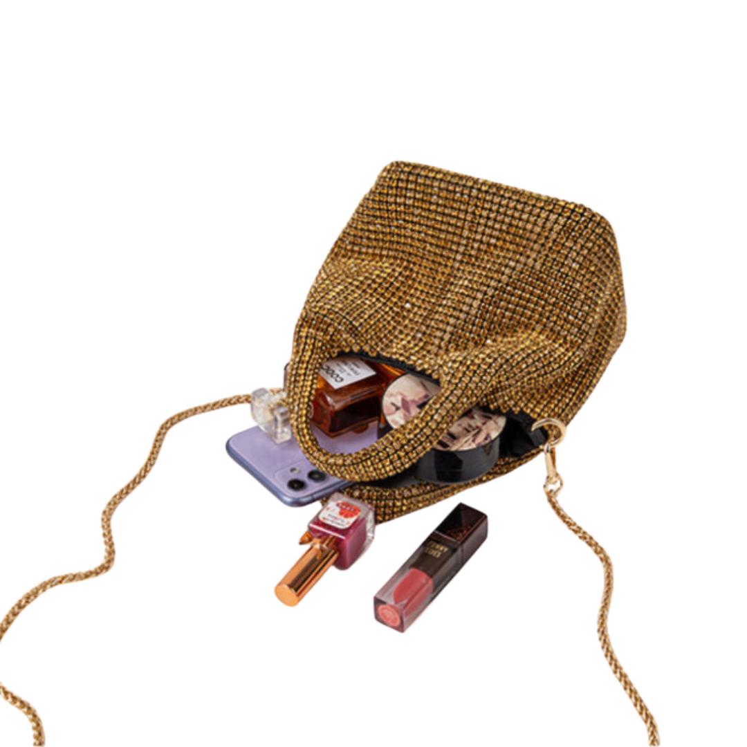 Clara Handtasche mit funkelnden Strasssteinen