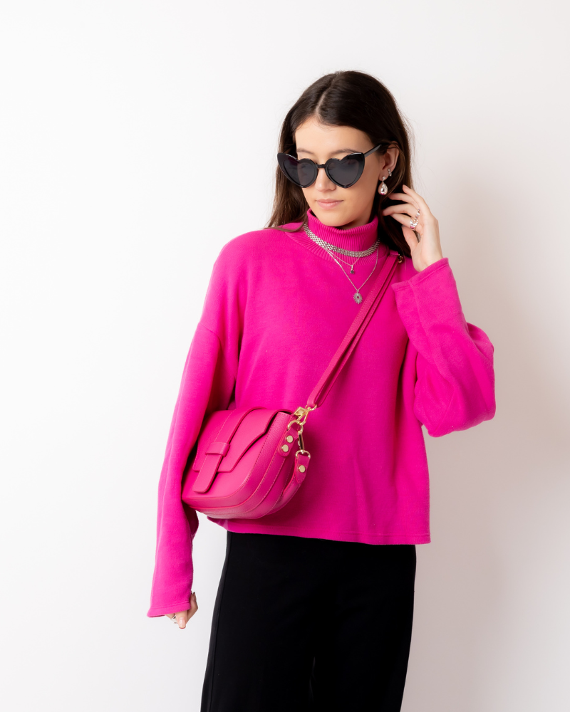 Jimena Fuchsia Rosa Tasche