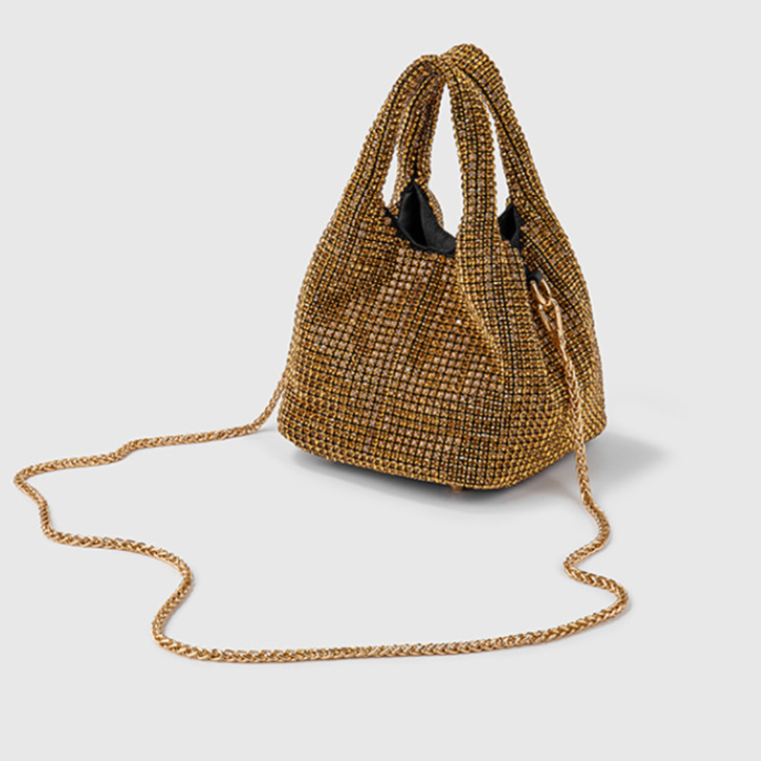 Clara Handtasche mit funkelnden Strasssteinen