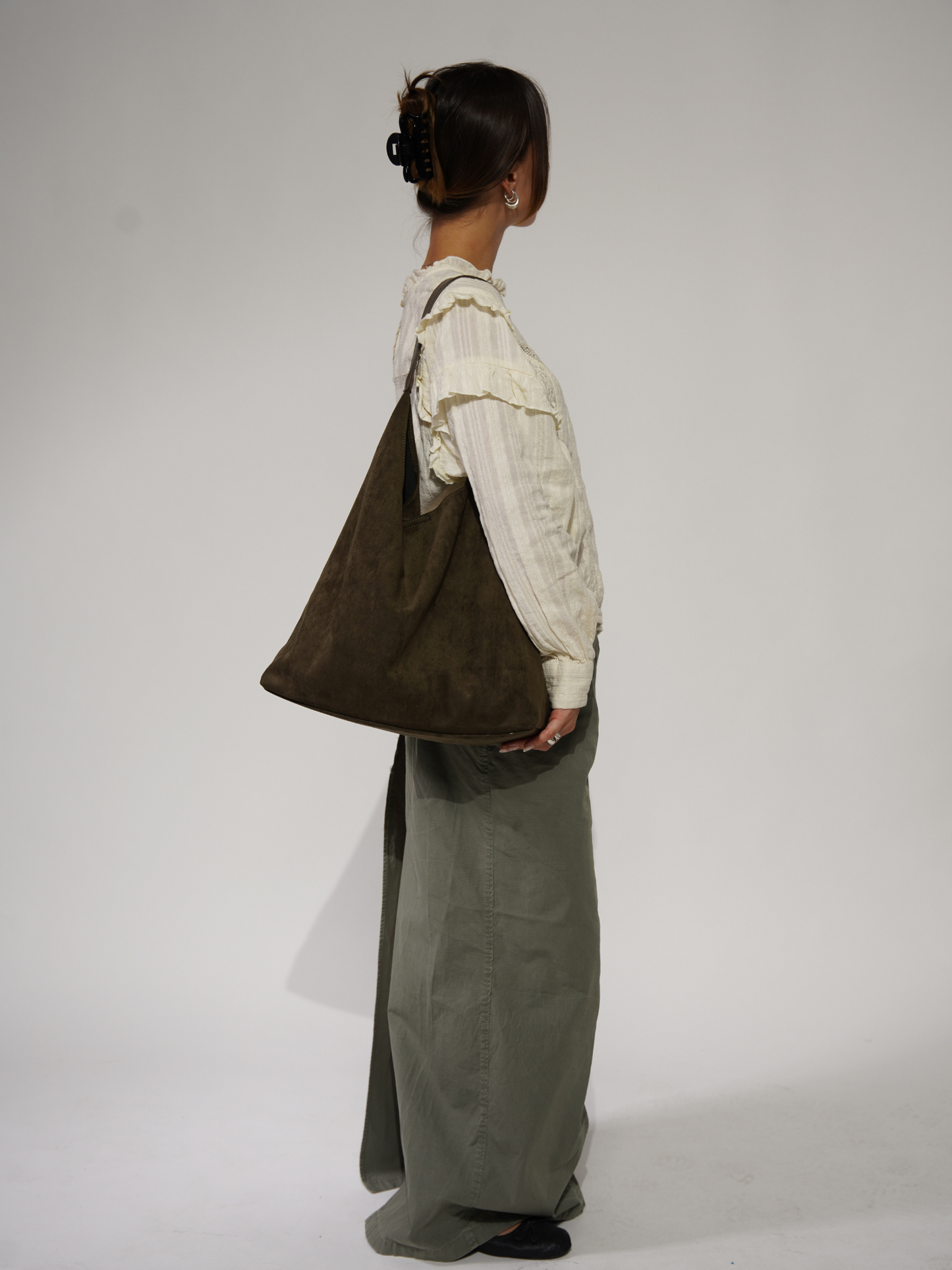 Tote Bag aus Wildleder für den Alltag