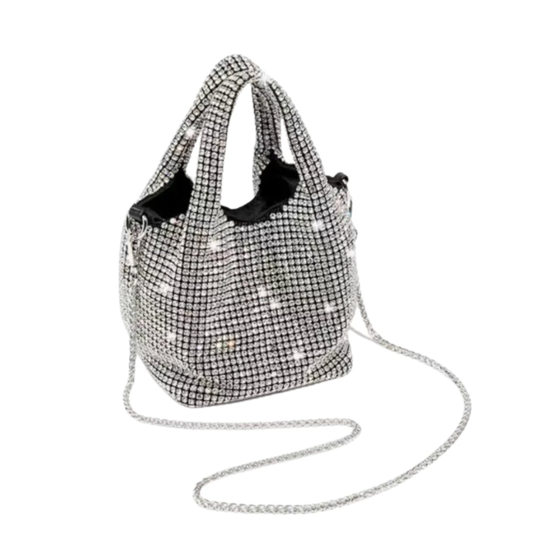 Clara Handtasche mit funkelnden Strasssteinen