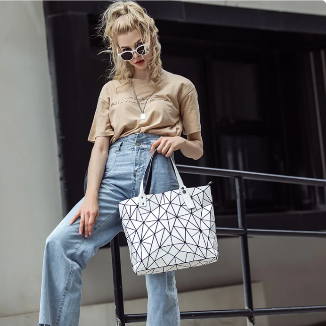 Geometrische Tragetasche „Chloe“