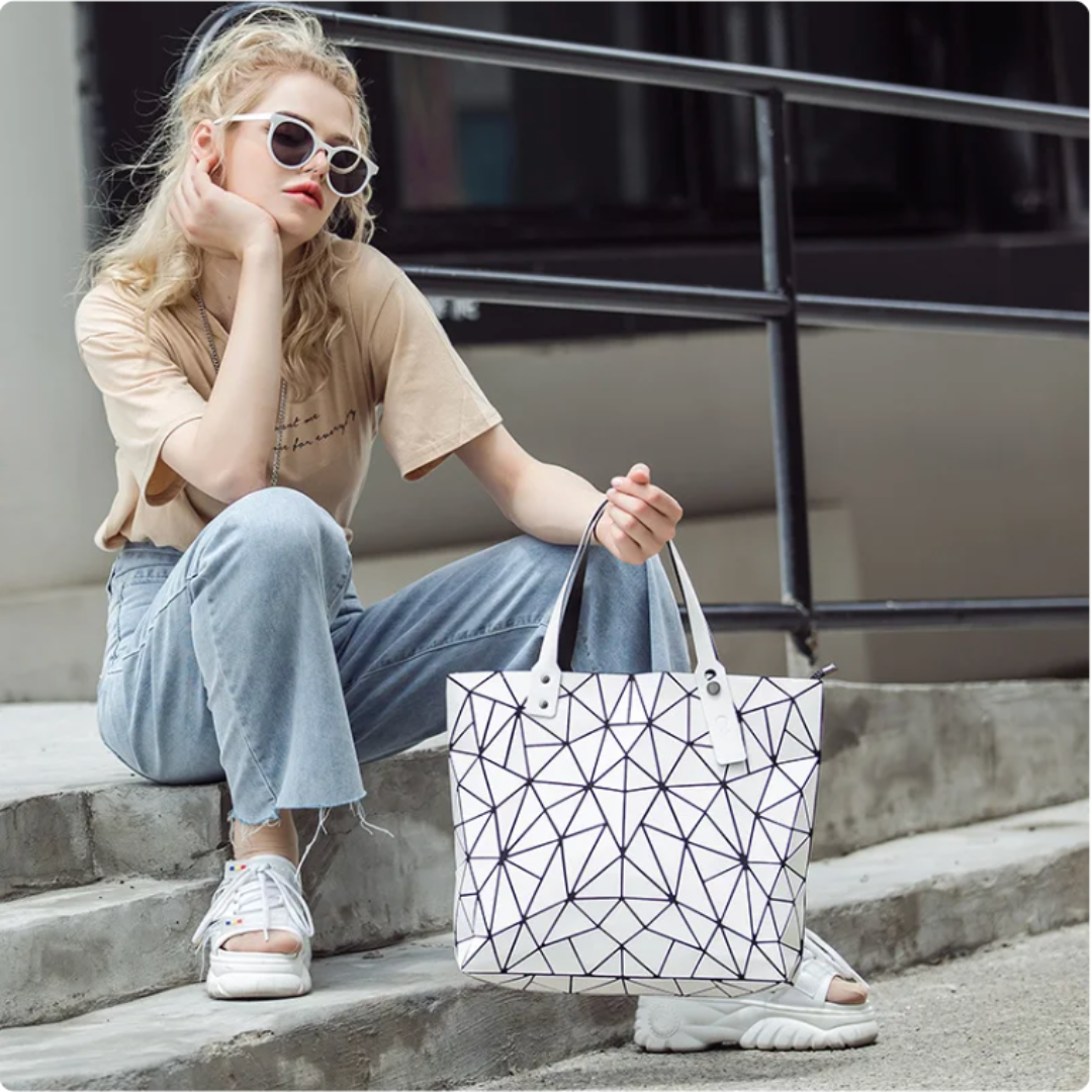 Geometrische Tragetasche „Chloe“