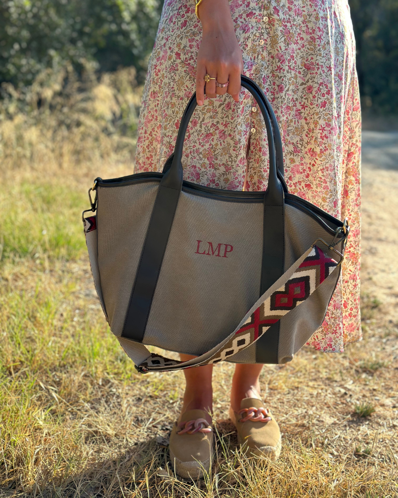 Taupefarbene Federica-Tasche