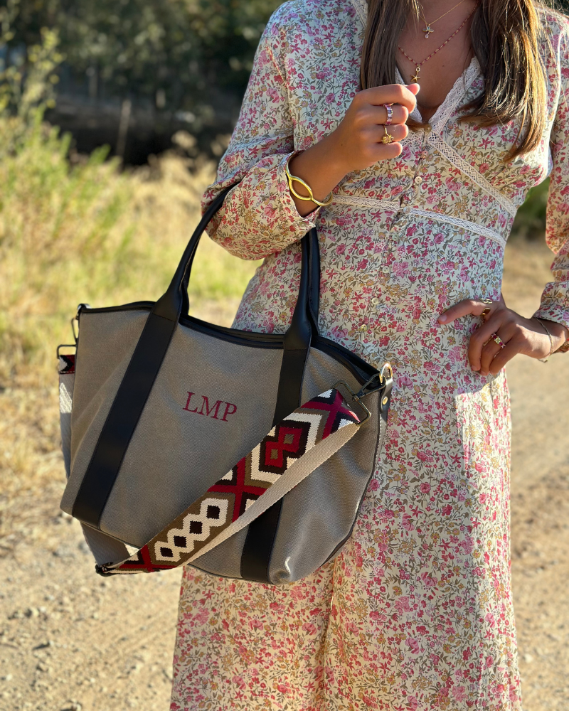 Taupefarbene Federica-Tasche