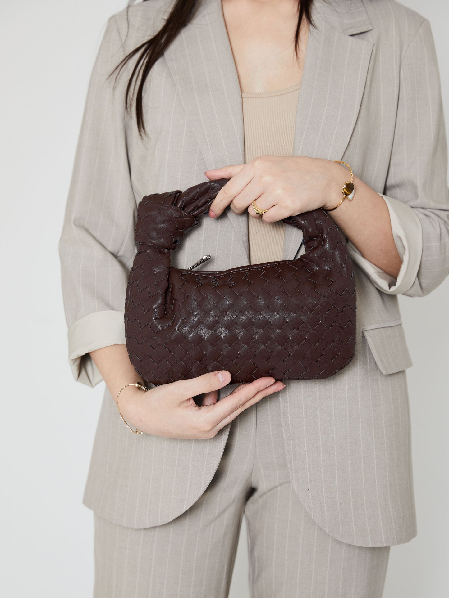Mini Everyday Ledertasche - Dunkelbraun