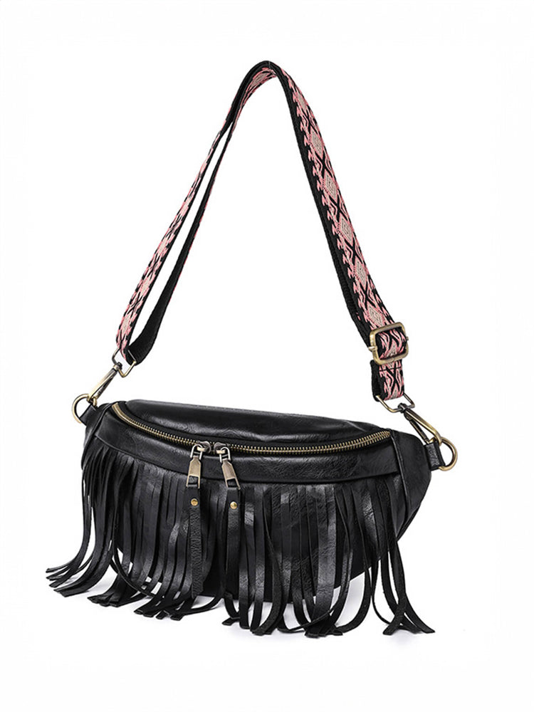 Vintage Totem Hobo Tasche mit Schultergurt und Quaste