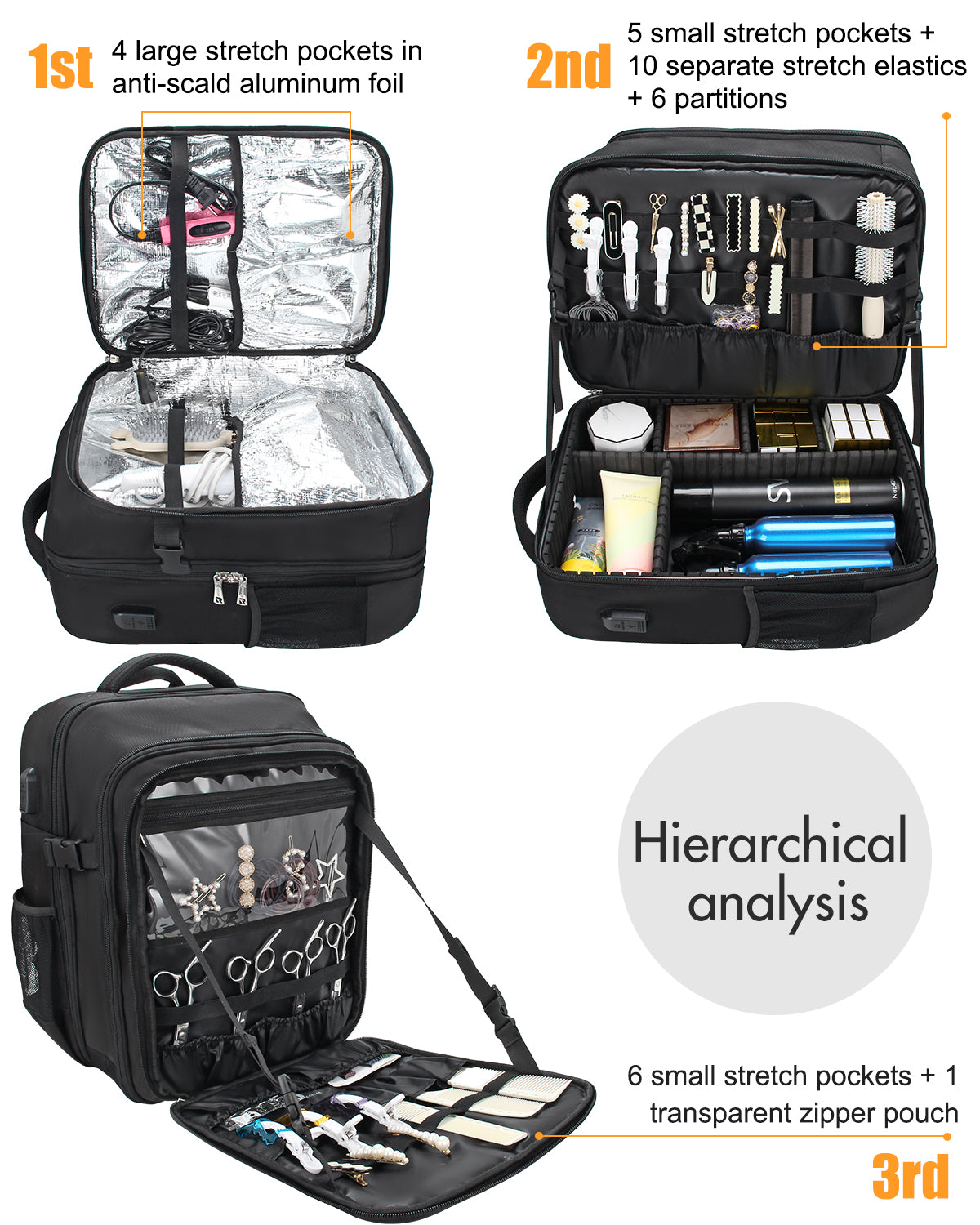 Professionelle Make-up-Tasche für Make-up-Friseure