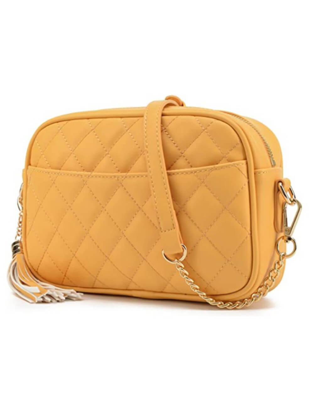 Leichte Umhängetasche mit One-Shoulder-Top-Reißverschluss und Quaste