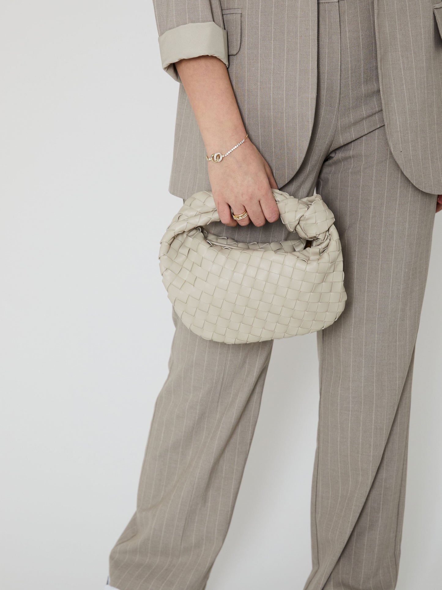 Mini Everyday Ledertasche - Kreide