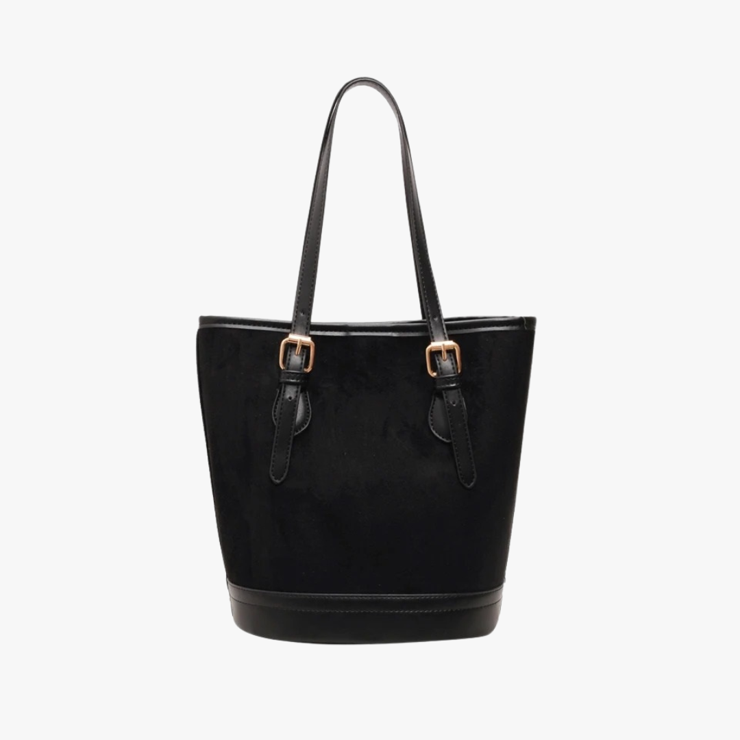 Eimertasche aus Wildleder im Vintage-Stil
