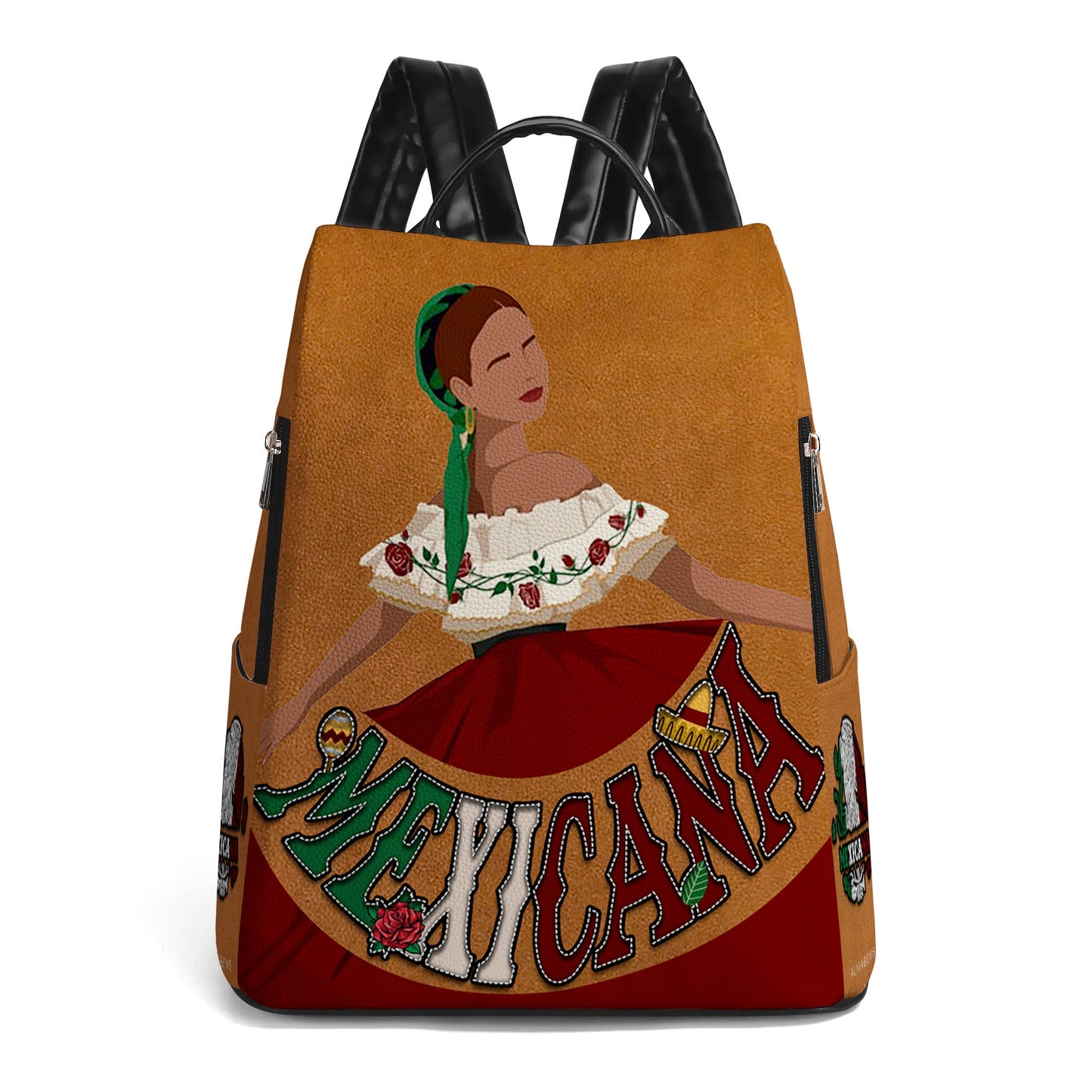 MEXICANA - Personalisierter Lederrucksack - BP_MX10