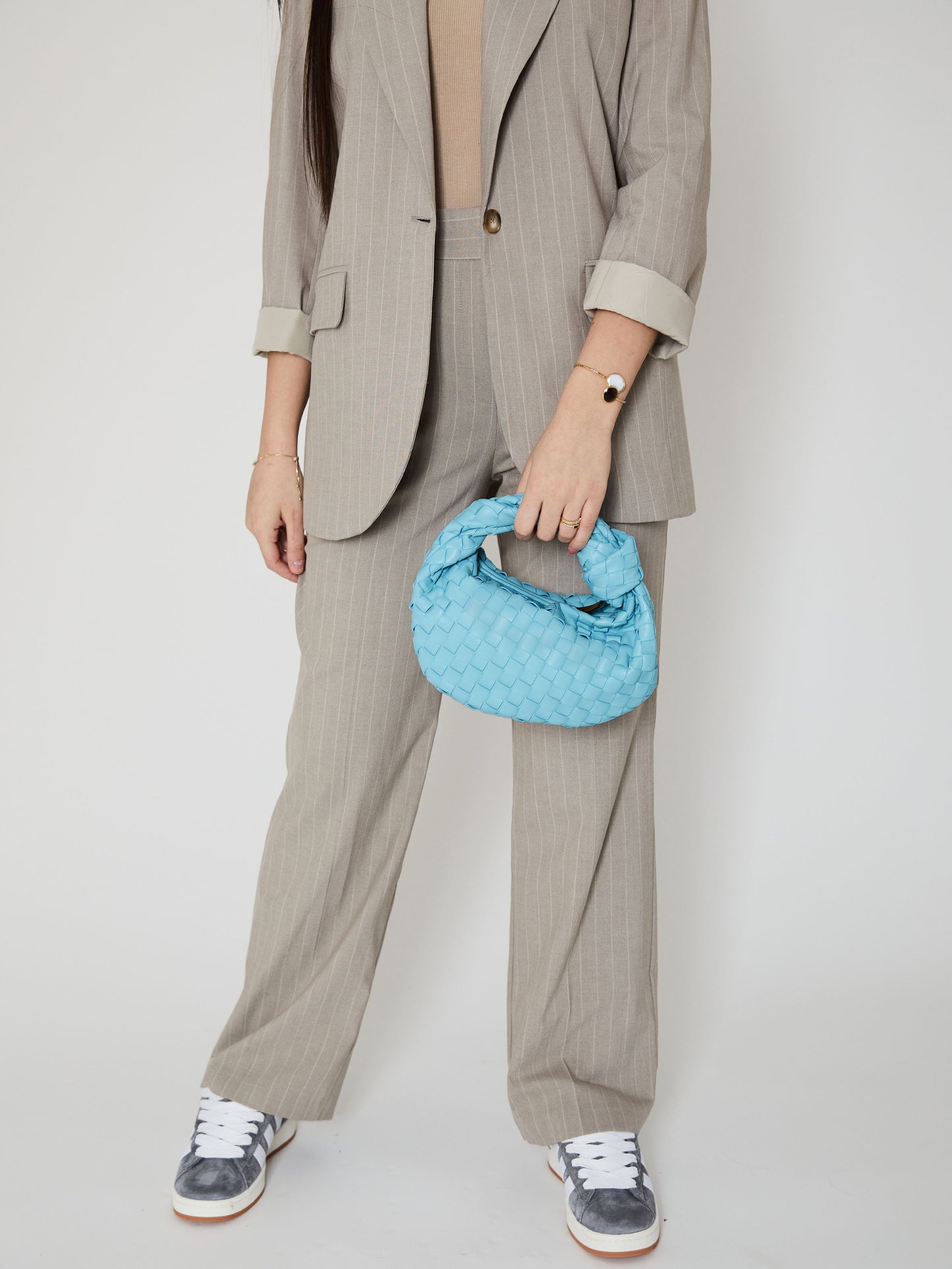 Mini Everyday Ledertasche - Himmelblau