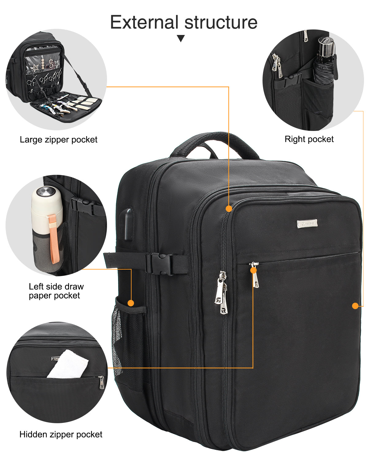 Professionelle Make-up-Tasche für Make-up-Friseure