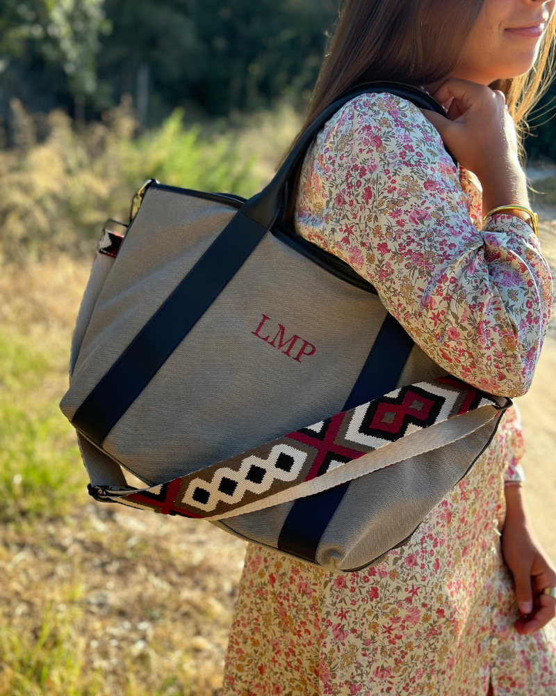 Taupefarbene Federica-Tasche