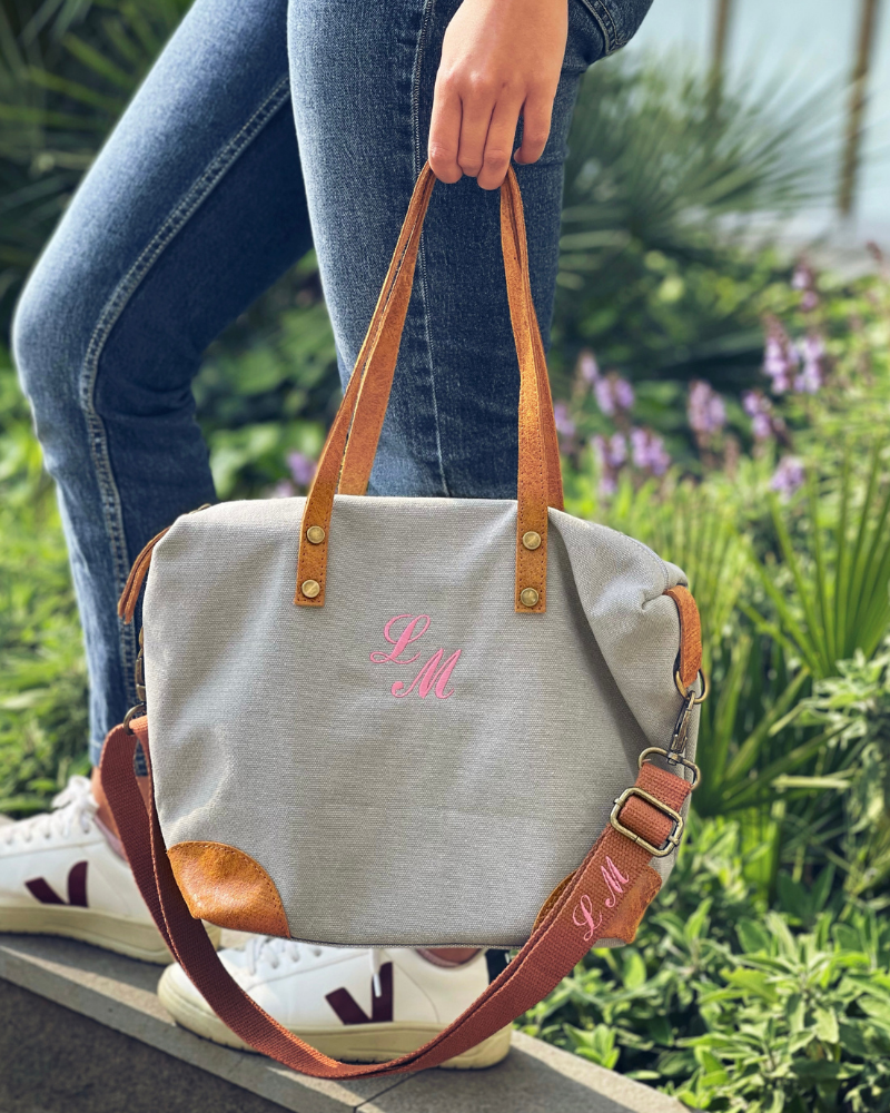 Mini-Tasche Federica Hellgrau