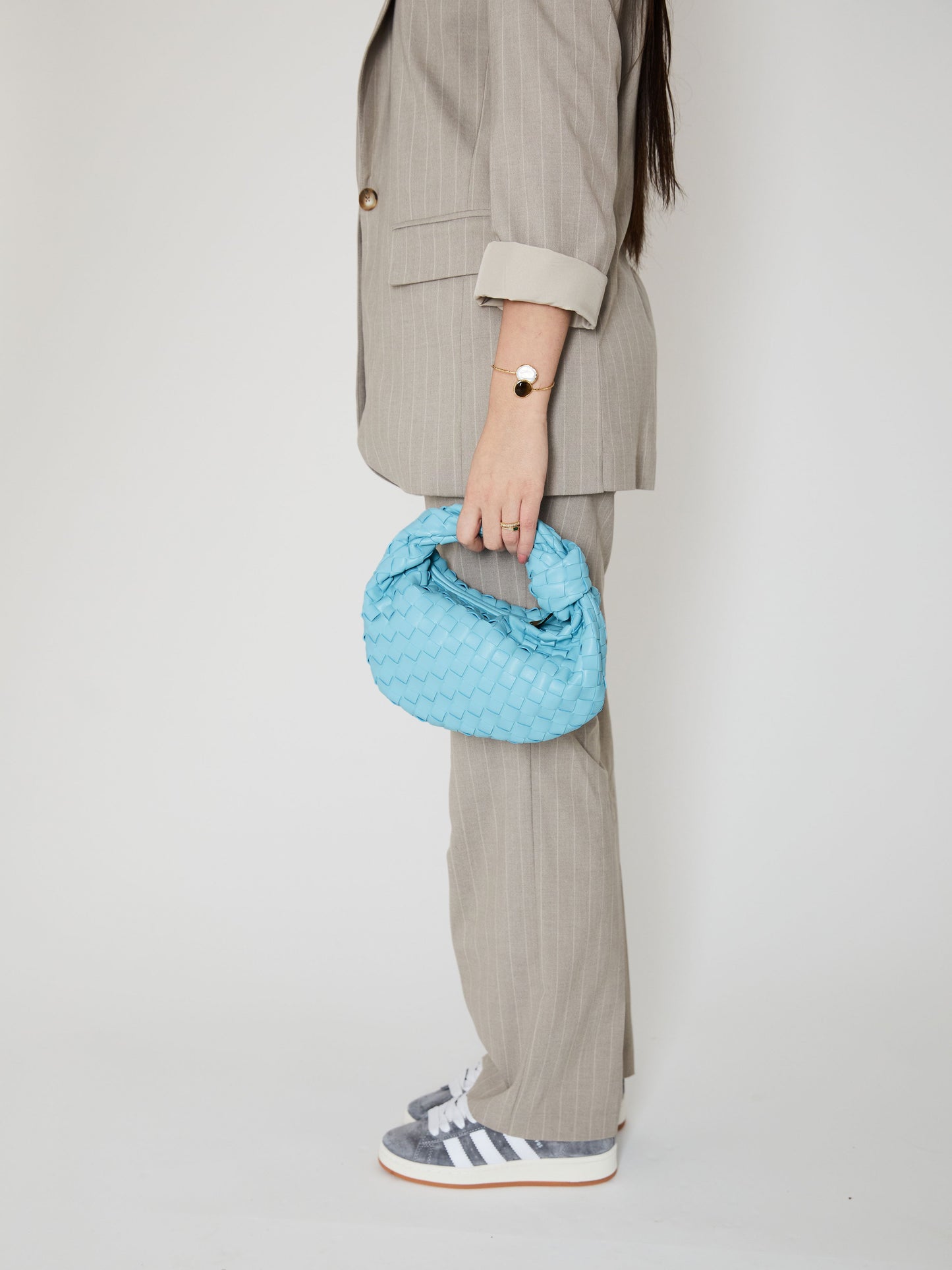 Mini Everyday Ledertasche - Himmelblau