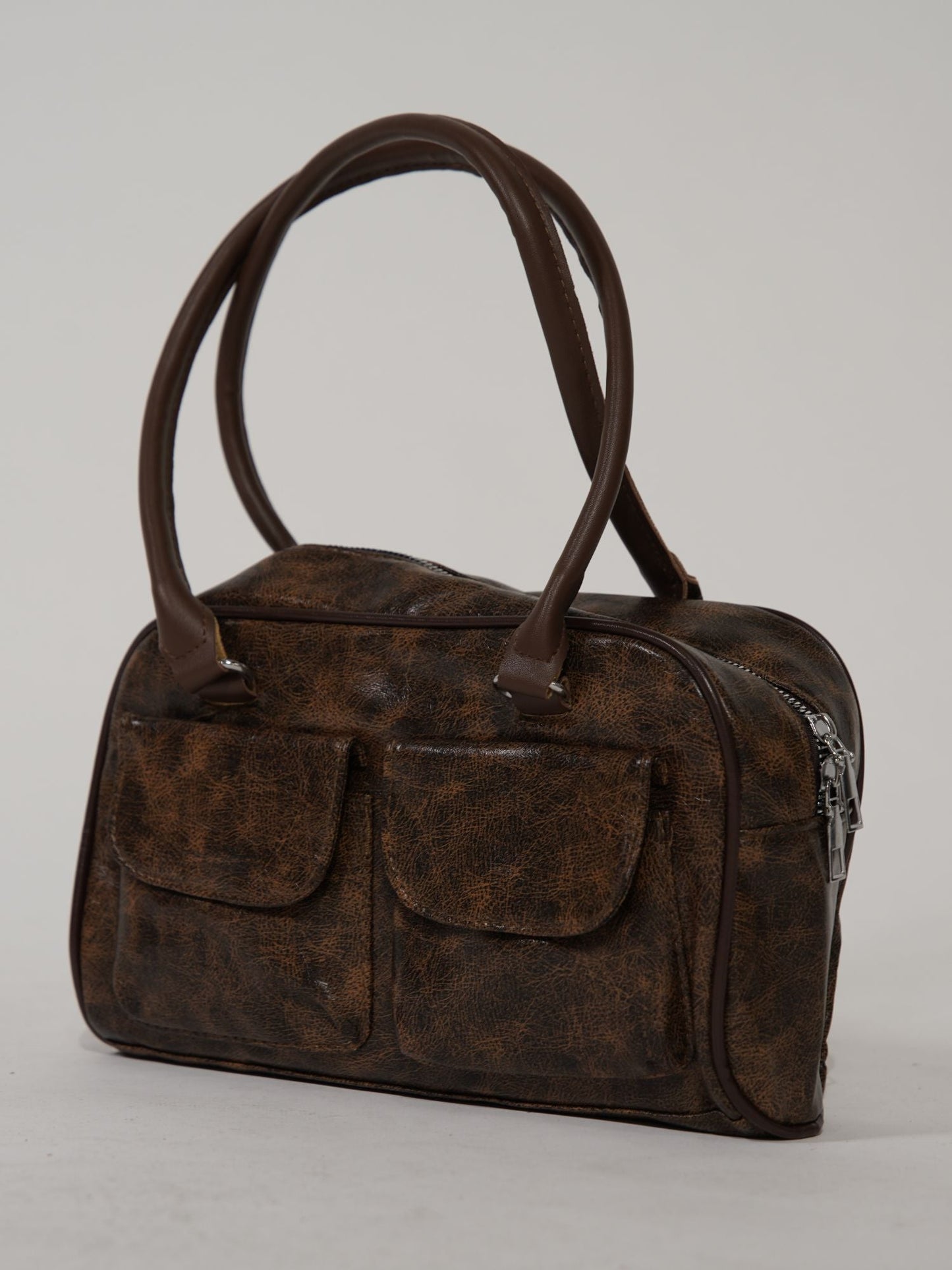 Elegante Tragetasche aus Antikleder