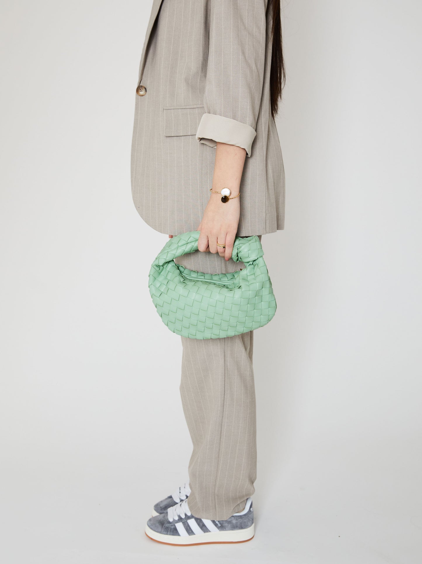 Mini-Ledertasche für den Alltag - Seeschaumgrün