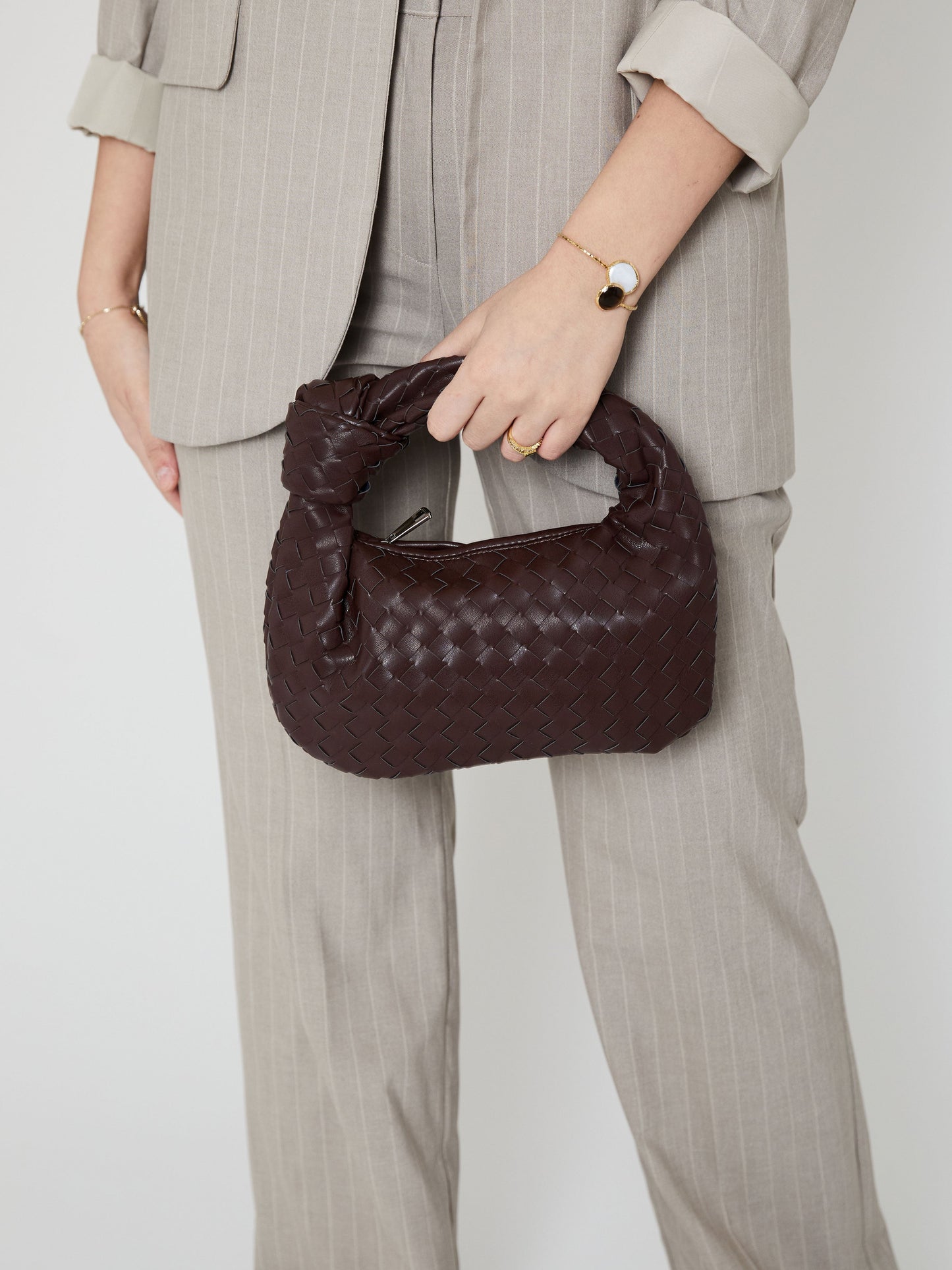 Mini Everyday Ledertasche - Dunkelbraun