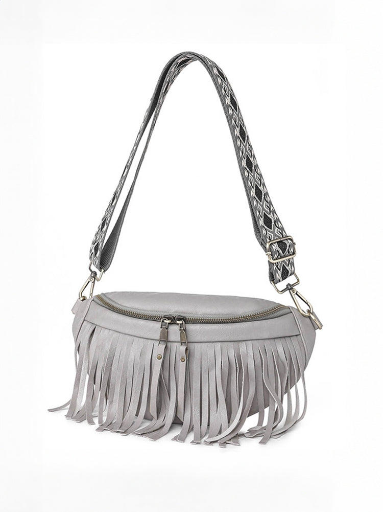 Vintage Totem Hobo Tasche mit Schultergurt und Quaste