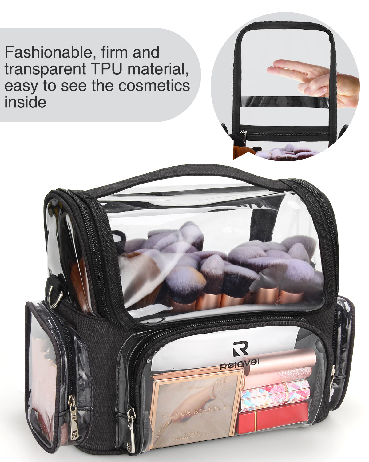 Neue durchsichtige Make-up-Tasche für Make-up-Artists