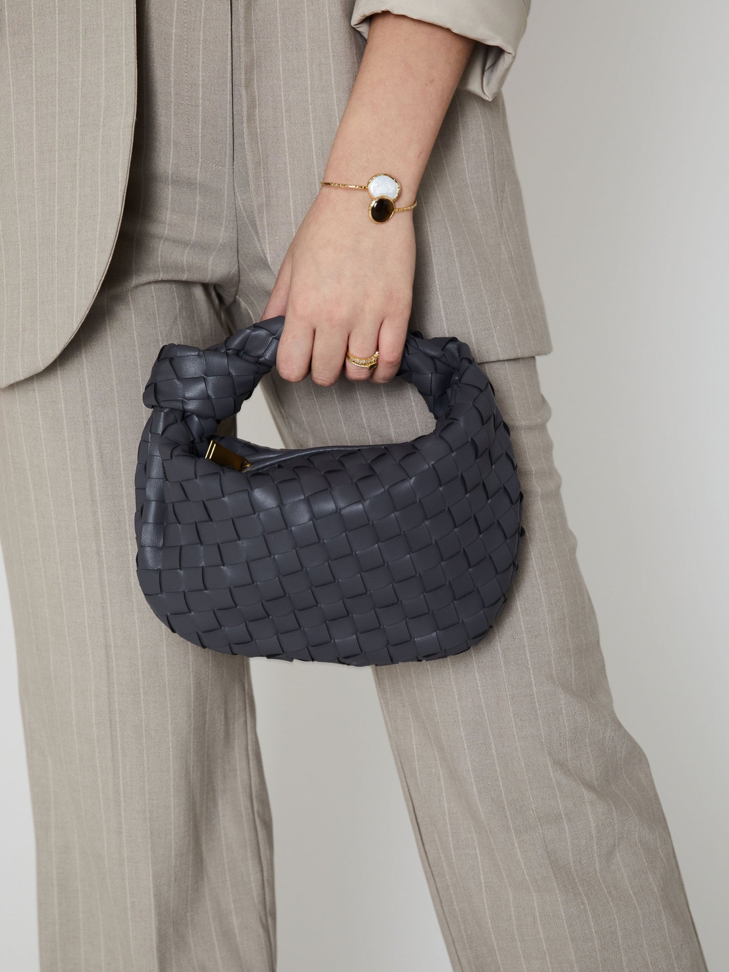 Mini Everyday Ledertasche - Grau