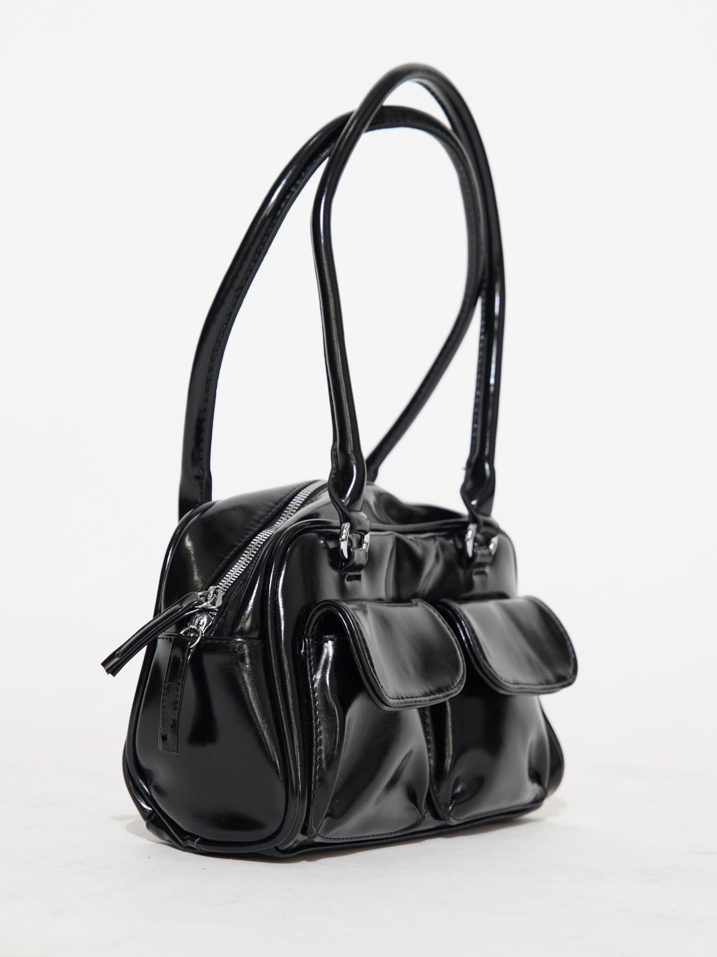 Schlanke Ledertasche für den Alltag