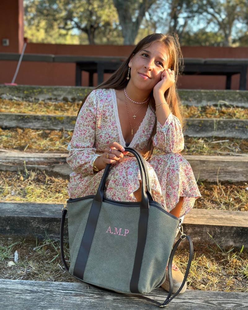 Taupefarbene Federica-Tasche