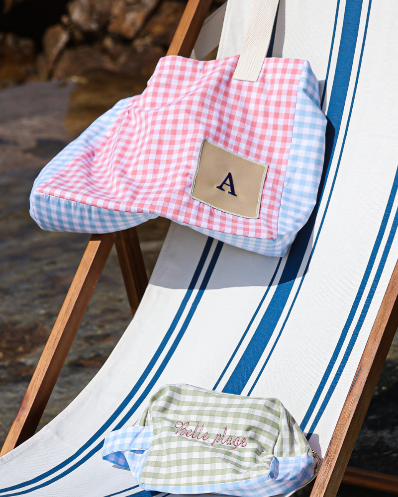 Packtasche Frankreich bunt + Kulturbeutel Frankreich bunt