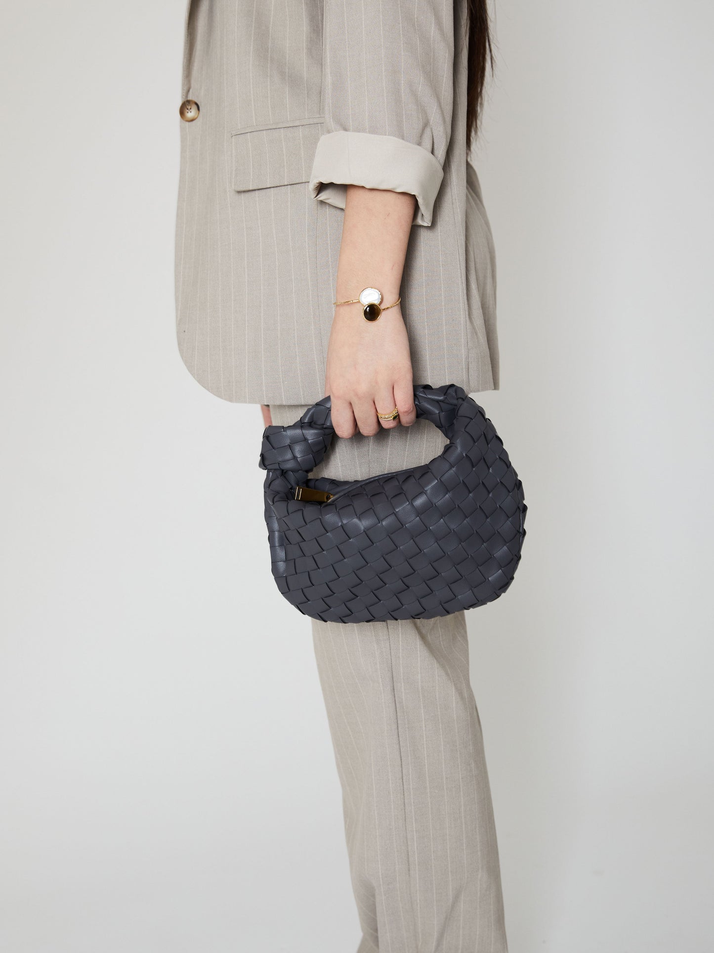 Mini Everyday Ledertasche - Grau