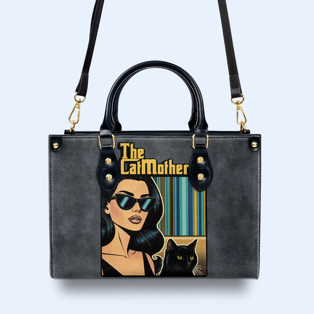 Personalisieren Sie Ihre charakteristische Lederhandtasche mit individueller Kunst und Text - QCUSTOM09