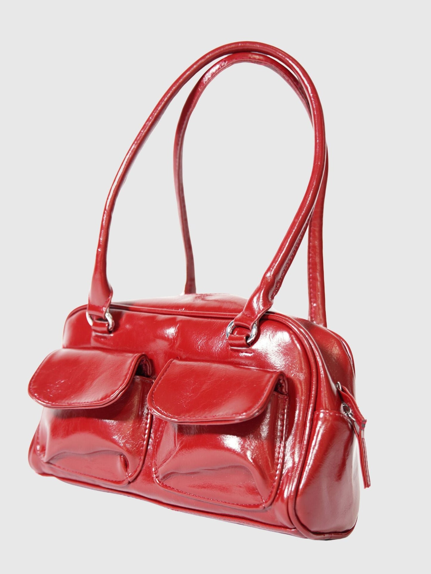 Schlanke Ledertasche für den Alltag