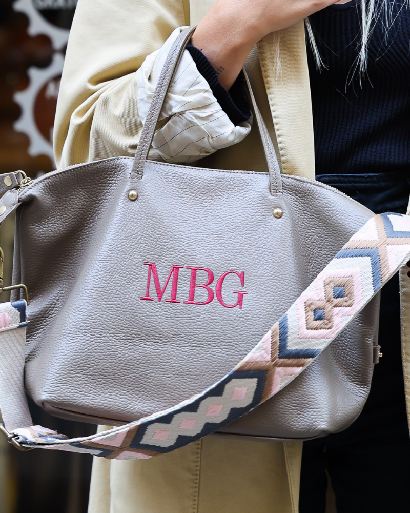 Taupefarbene Catalina-Tasche