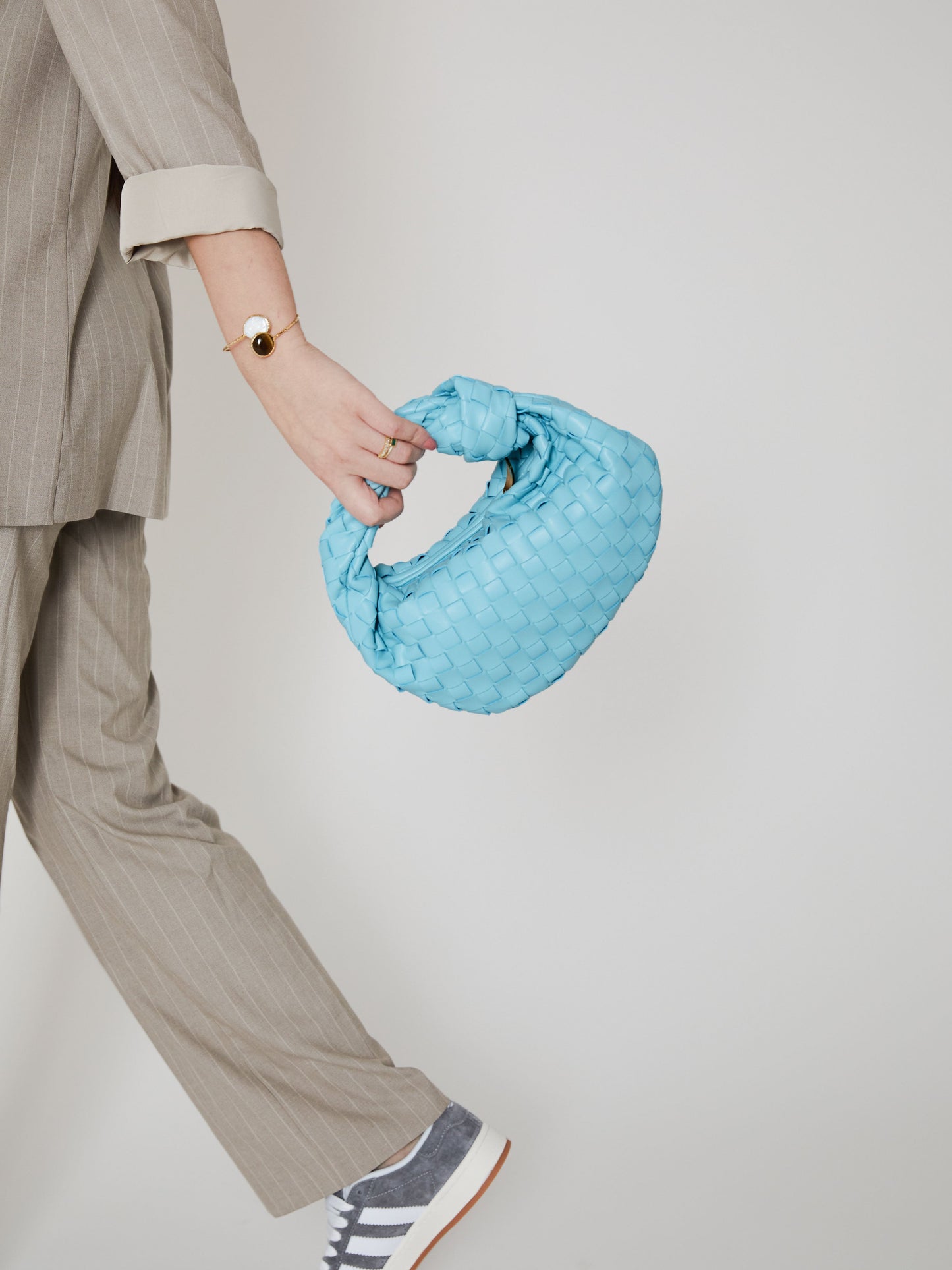 Mini Everyday Ledertasche - Himmelblau