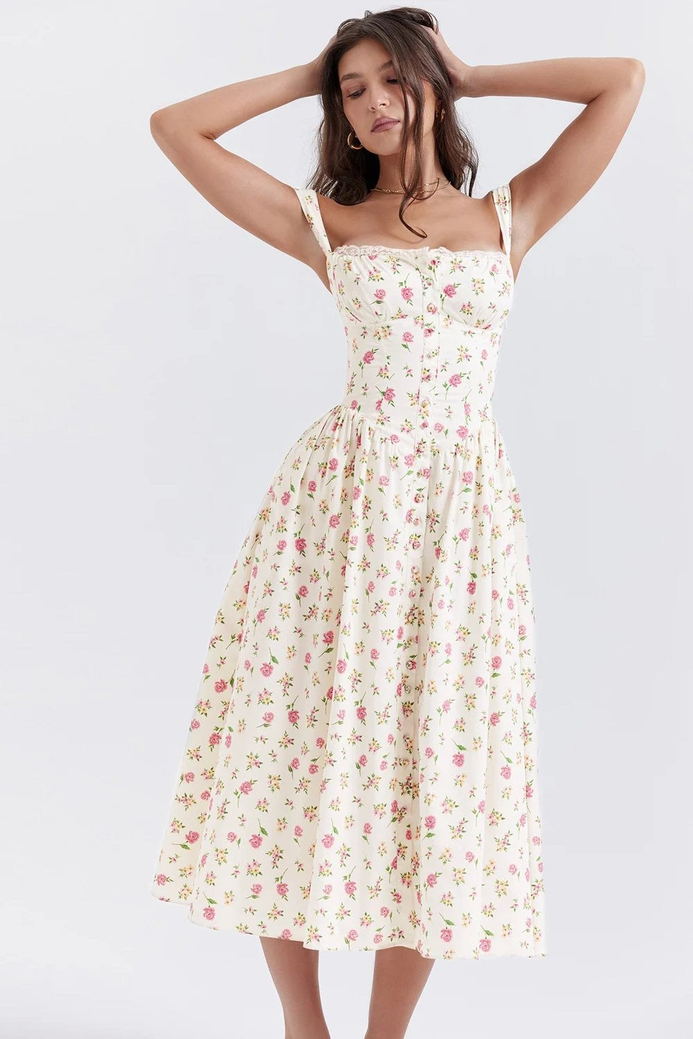 NEW | TATIANA ROSE PRINT MIDI SUNDRESS