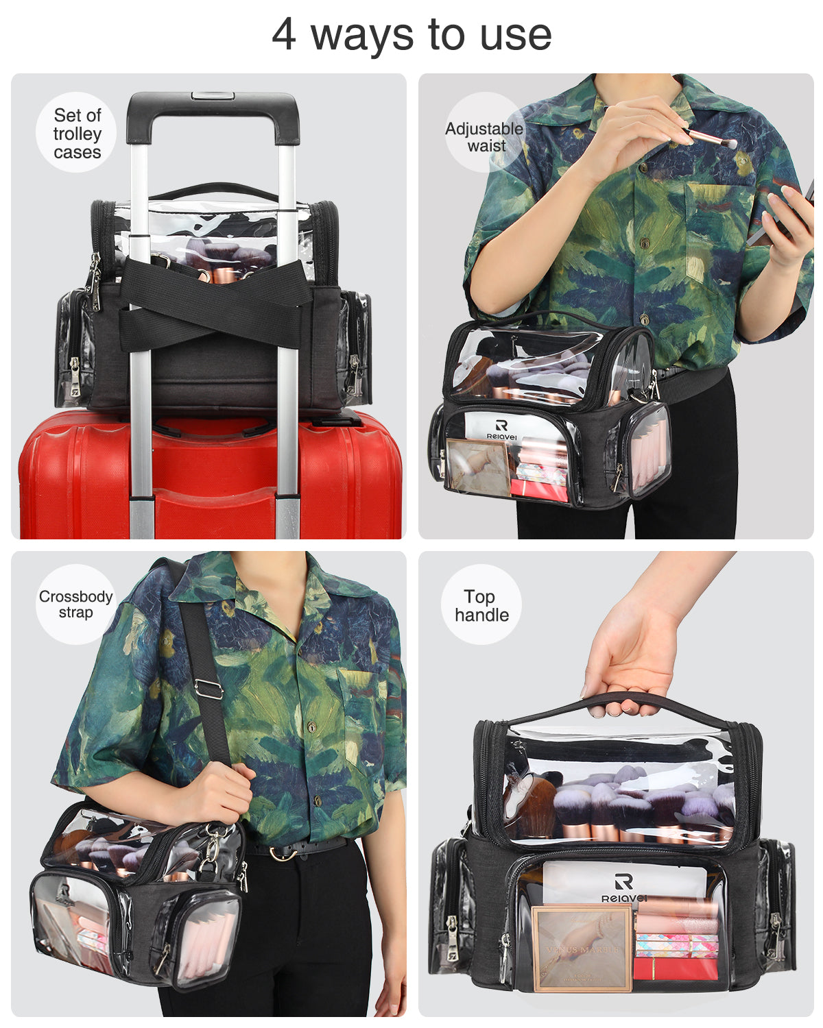 Neue durchsichtige Make-up-Tasche für Make-up-Artists