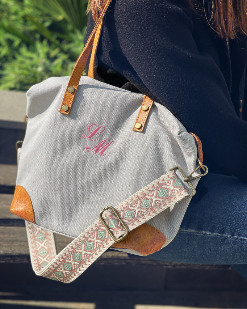 Mini-Tasche Federica Hellgrau