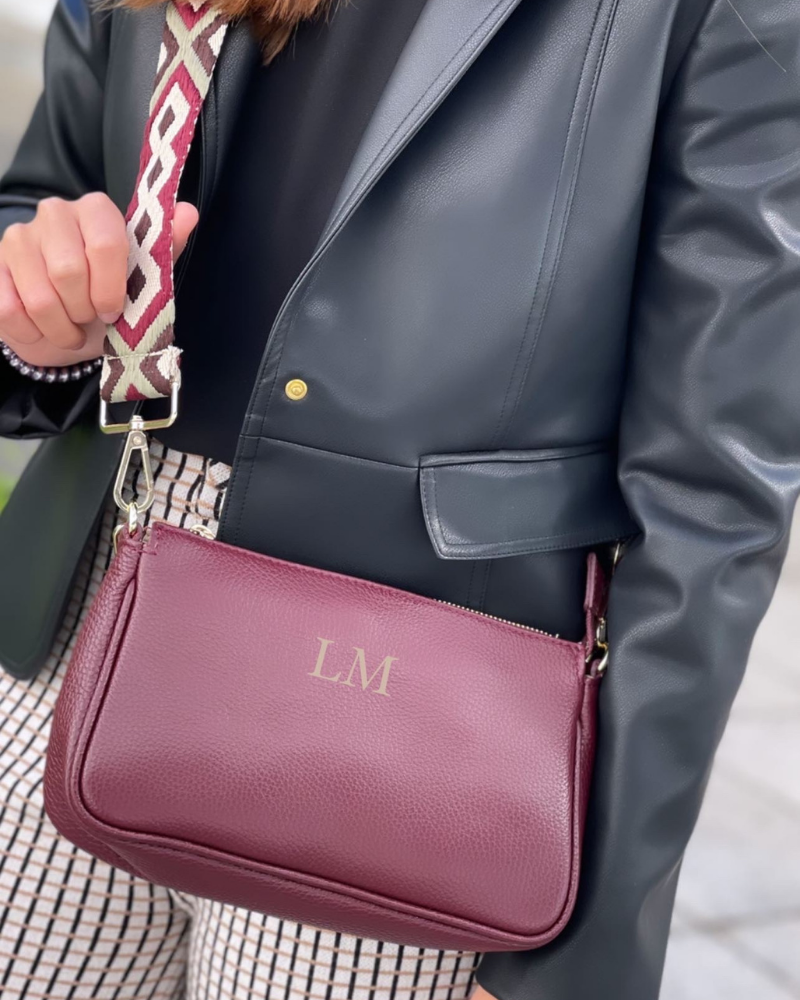 Granatrote große Simona-Tasche