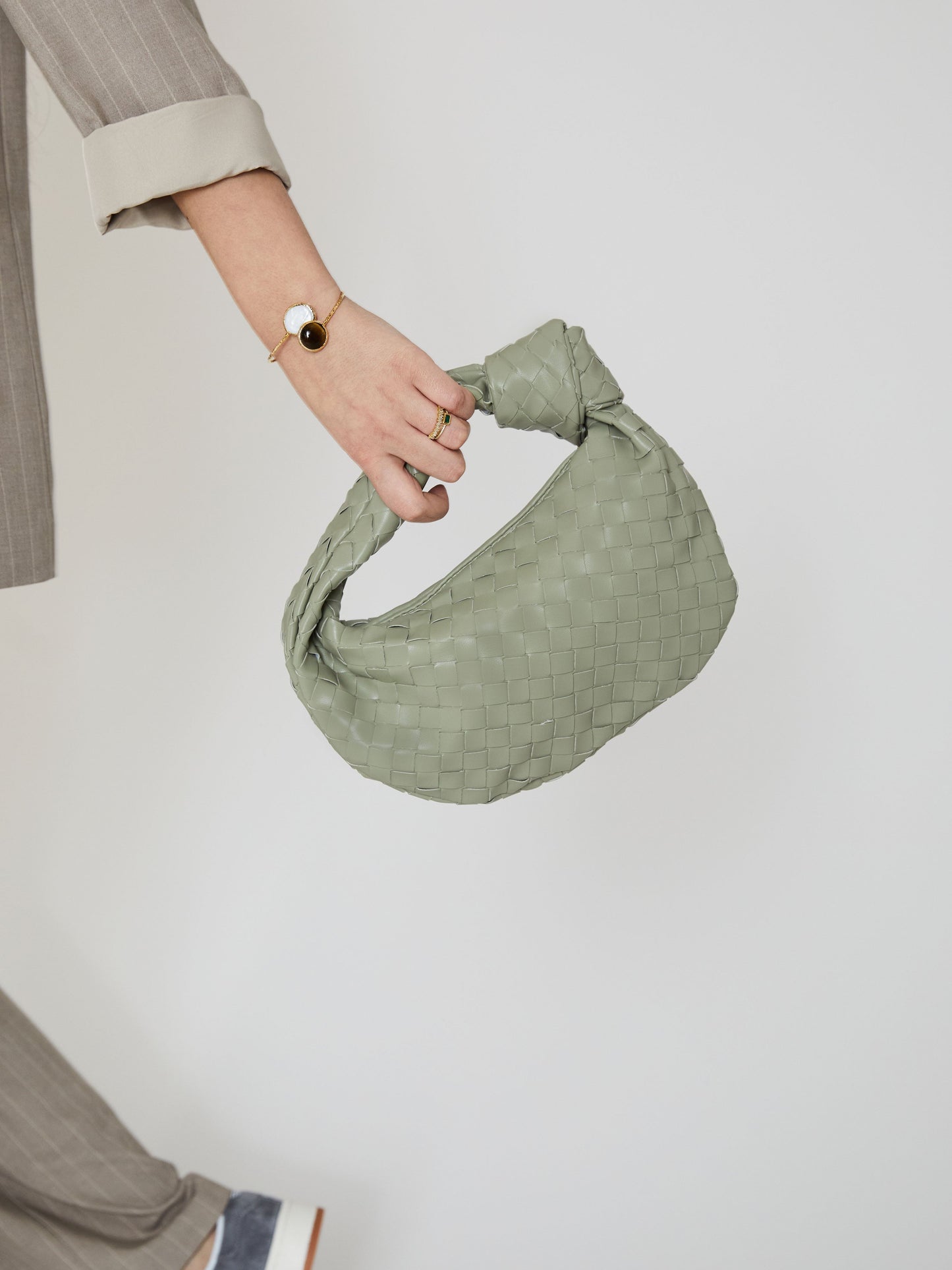 Mini Everyday Ledertasche - Mehltau