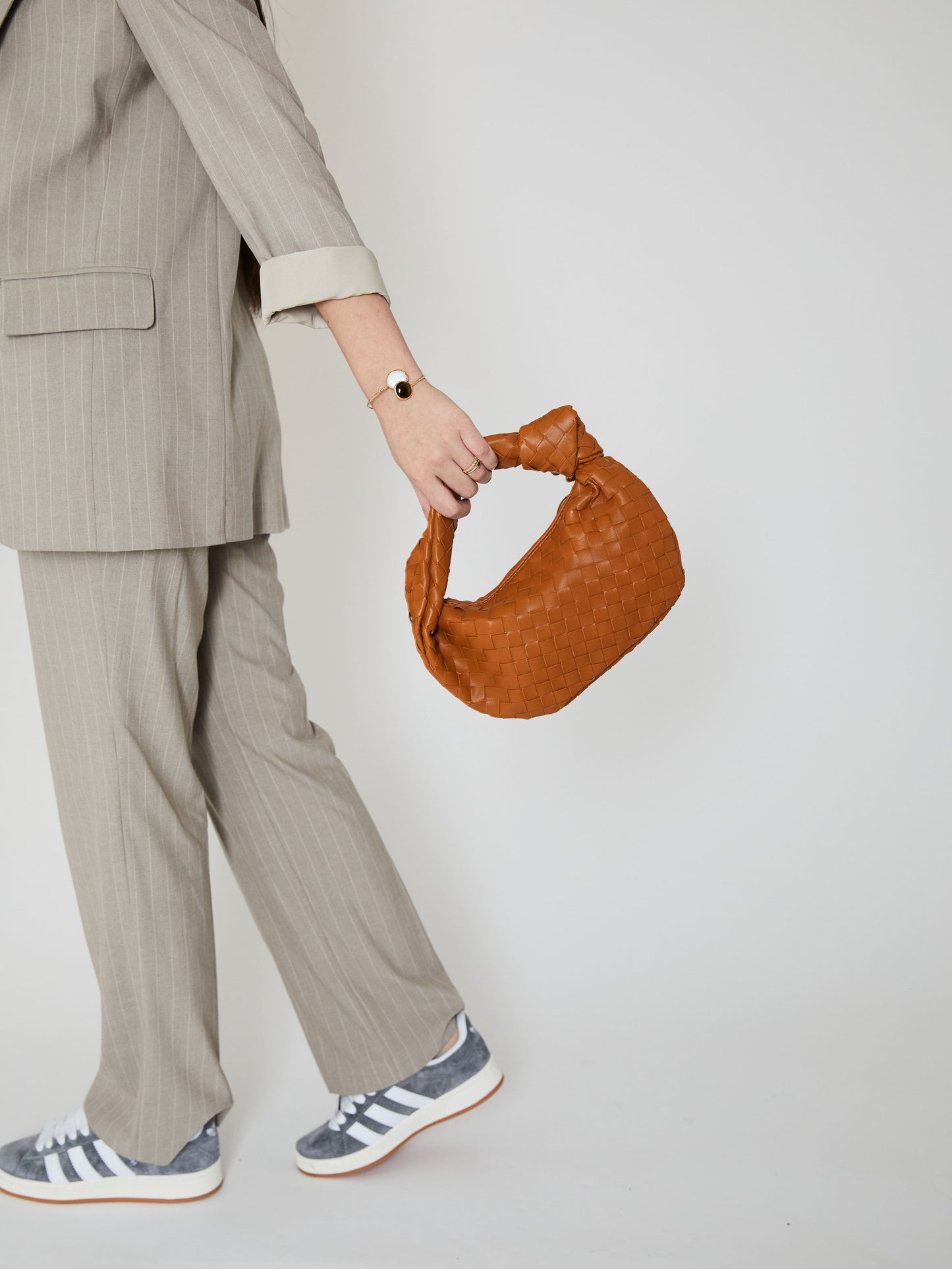 Mini-Ledertasche für den Alltag - Kamel