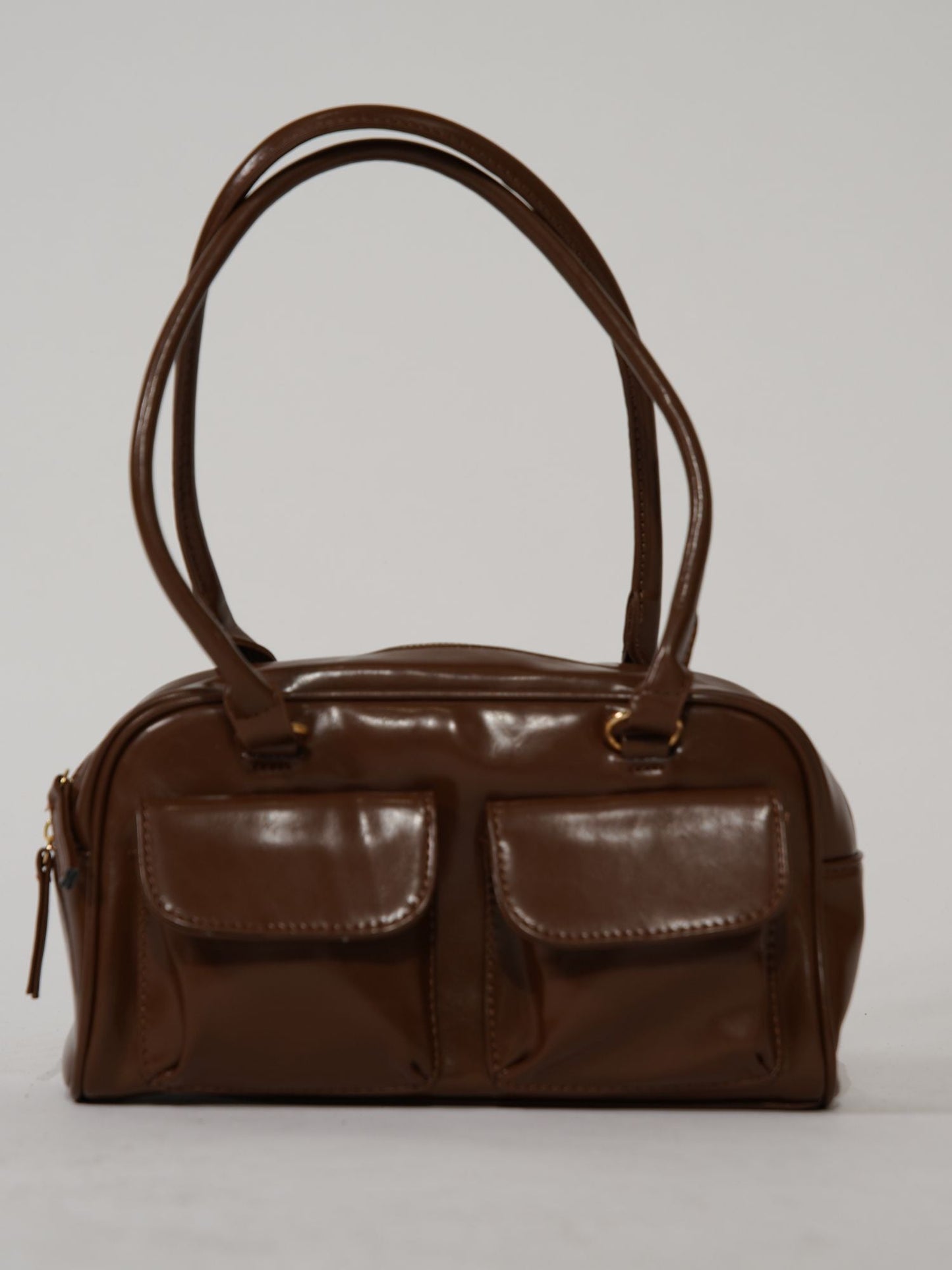 Schlanke Ledertasche für den Alltag