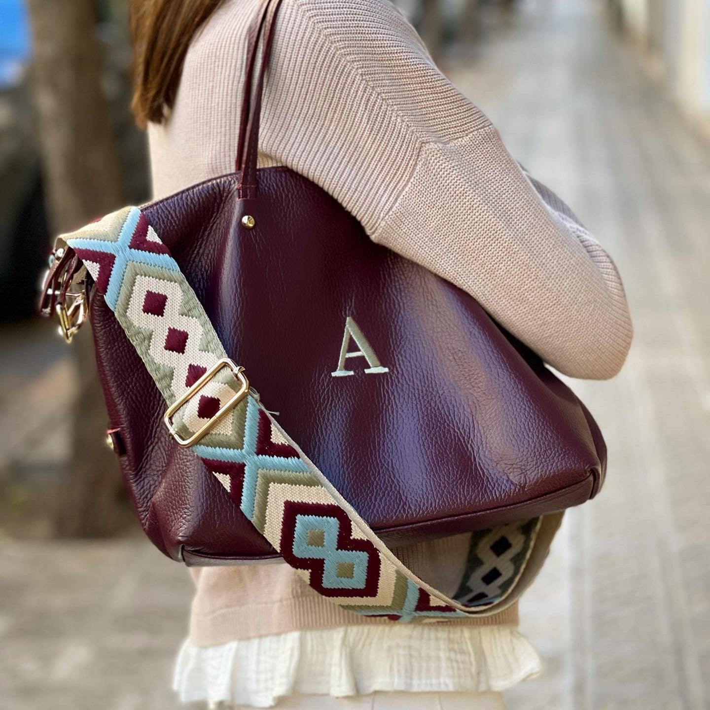 Granatrote Catalina Tasche